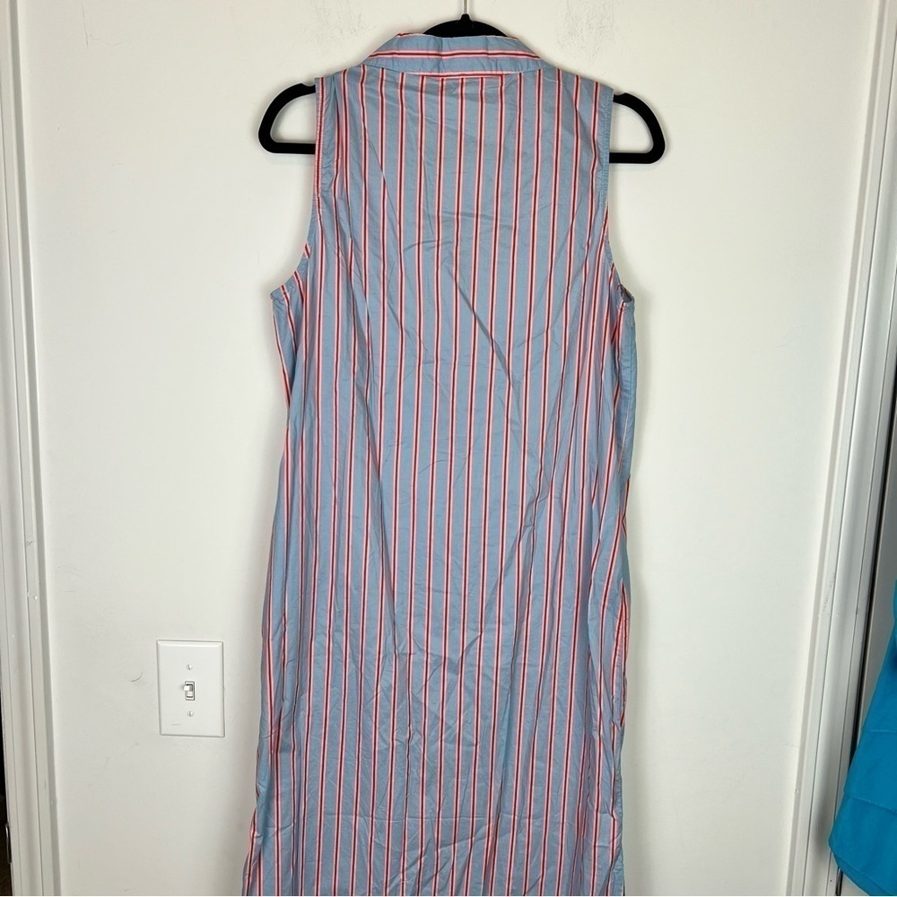Tuckernuck Pomander Place  Maxi Dress womens M Blue Striped Lara Summer Dress - Picture 7 of 11